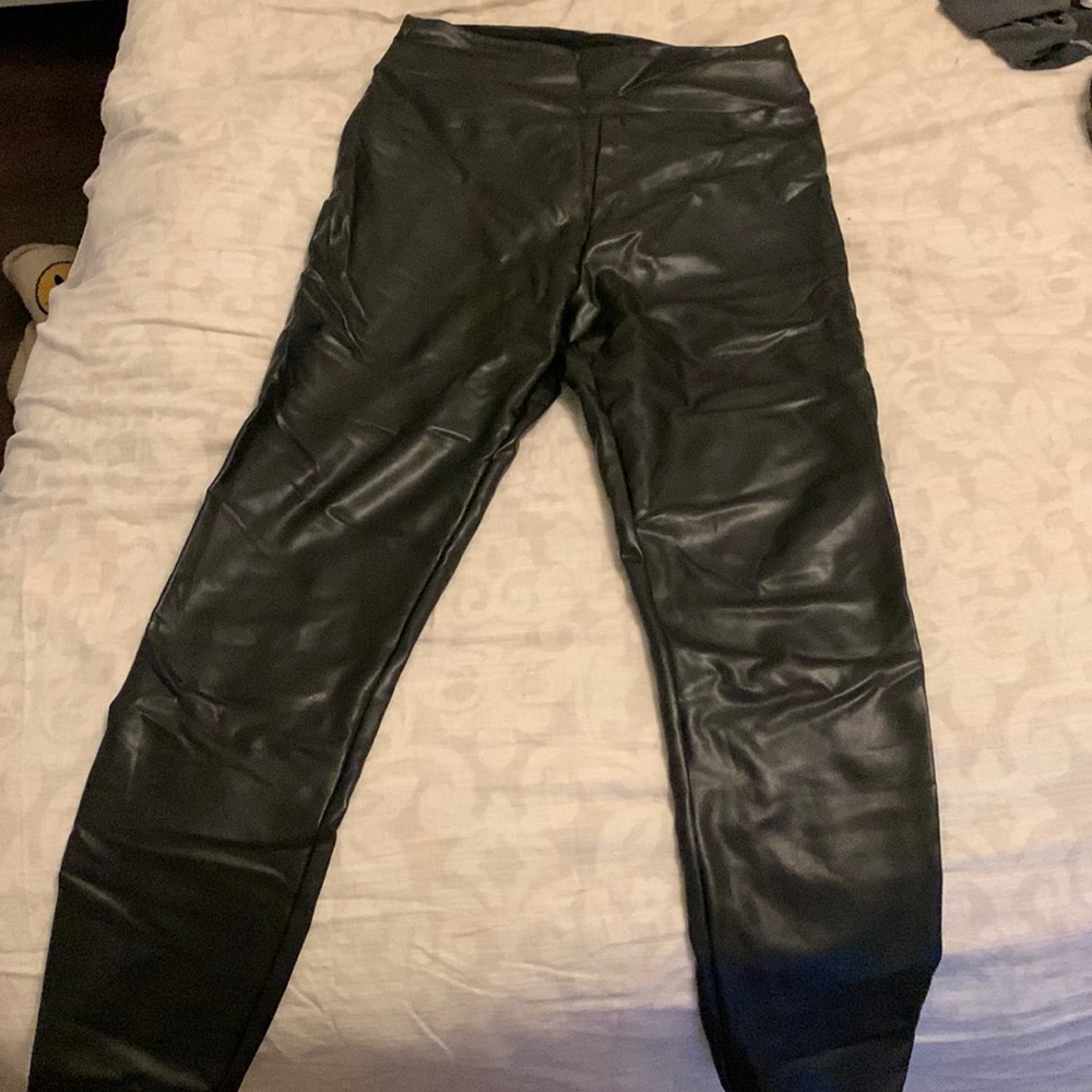 Abercrombie and Fitch leather leggings